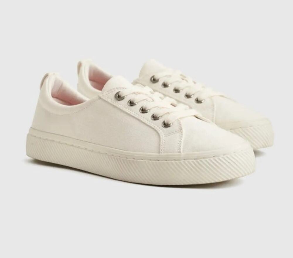 NWOT Quince Eco Cotton Canvas Everyday Sneaker White Size 9